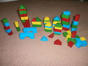 WOODEN BRICKS/BLOCKS TOY FROM ELC - VARIOUS SHAPES AND SIZES